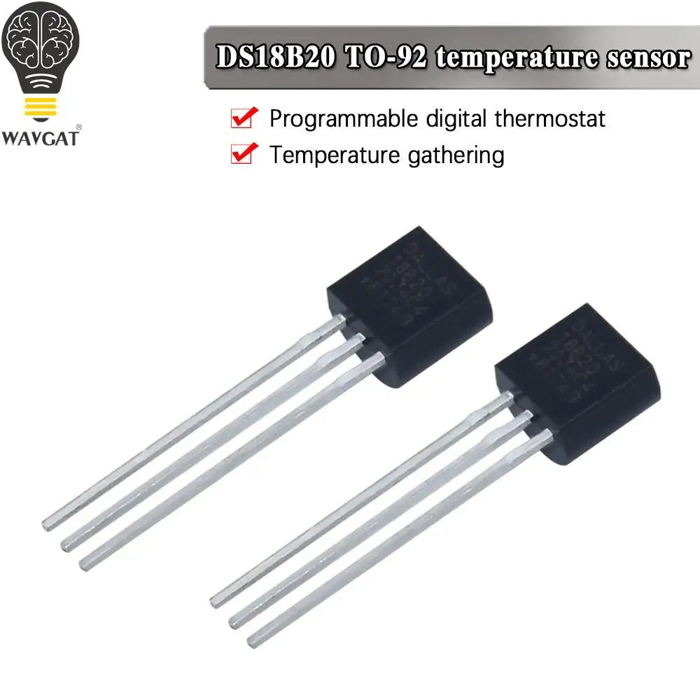 10pcs/lot DS18B20 TO-92 18B20 chips Sensor Electronic chip Temperature Sensor IC 18b20 diy electronic