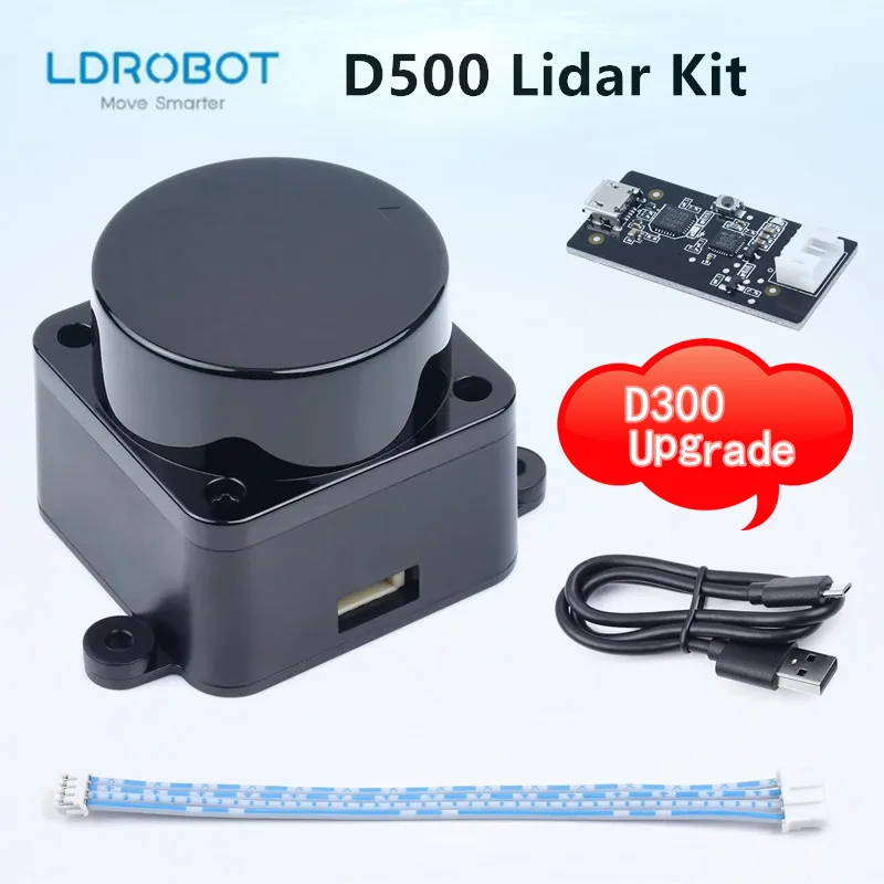 Ldrobot D500 lidar kit TOF laser Radar Lidar Scanner 360° 30000Lux support ROS1 ROS2 for Indoor and outdoor replace D300 kit