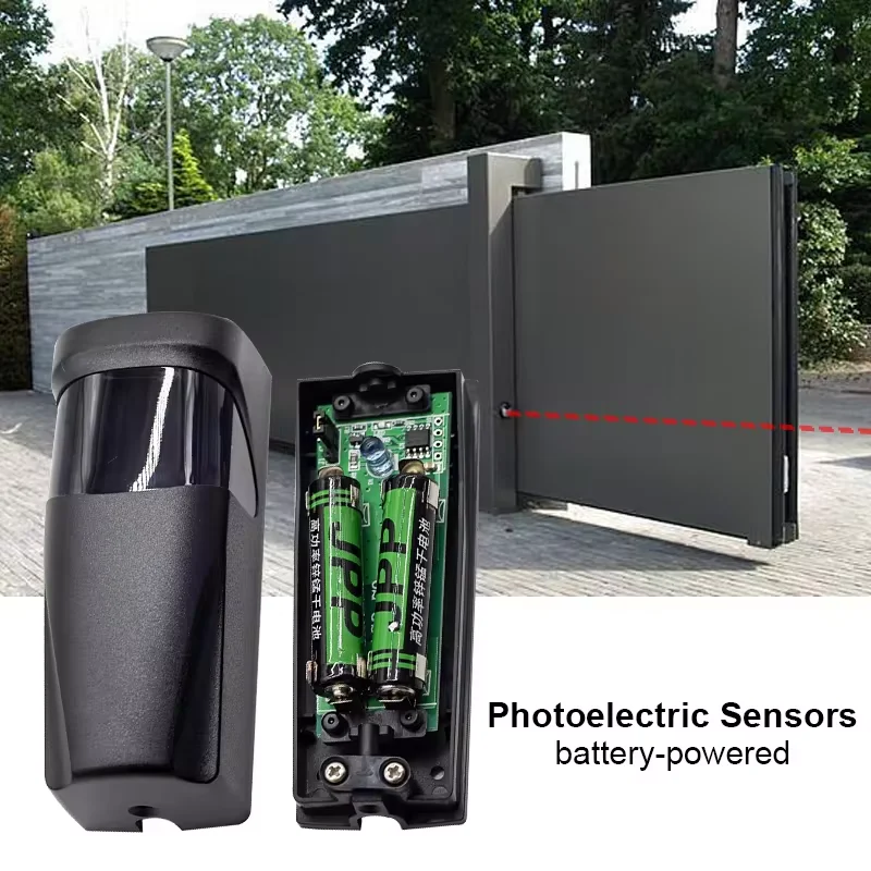 Battery-powered Motion Sensor Photocell Garage Door Infrared Sensor For Sliding Gate Ir Barrier