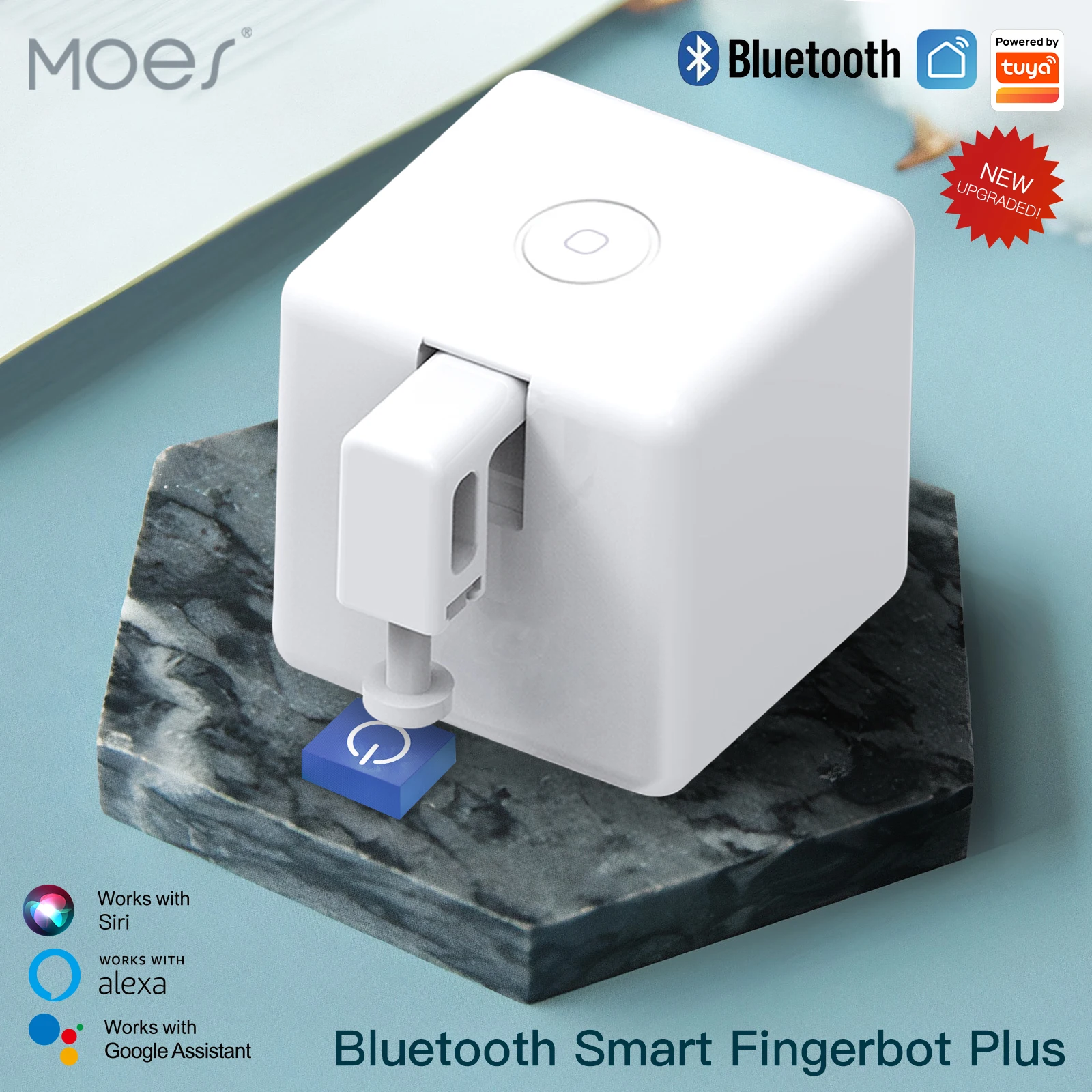 Moes Tuya Fingerbot Button Pusher New Bluetooth finger robot Smart Life App automatic switch Voice Control Alexa Google Home
