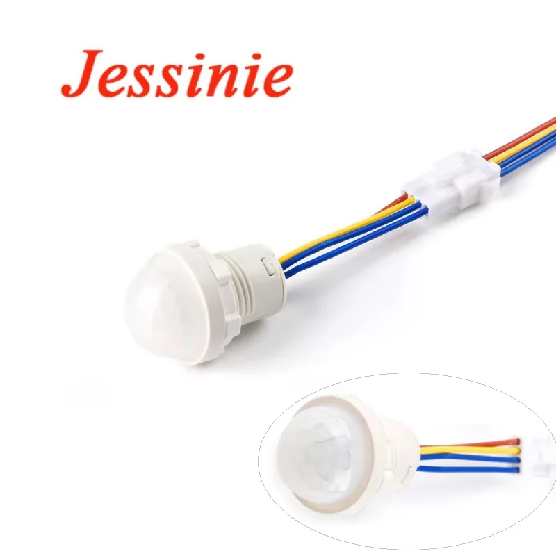 10pcs/1pc Mini Closet PIR Sensor Detector Smart Switch 110V 220V LED PIR Infrared Motion Sensor Detection Automatic Sensor Light