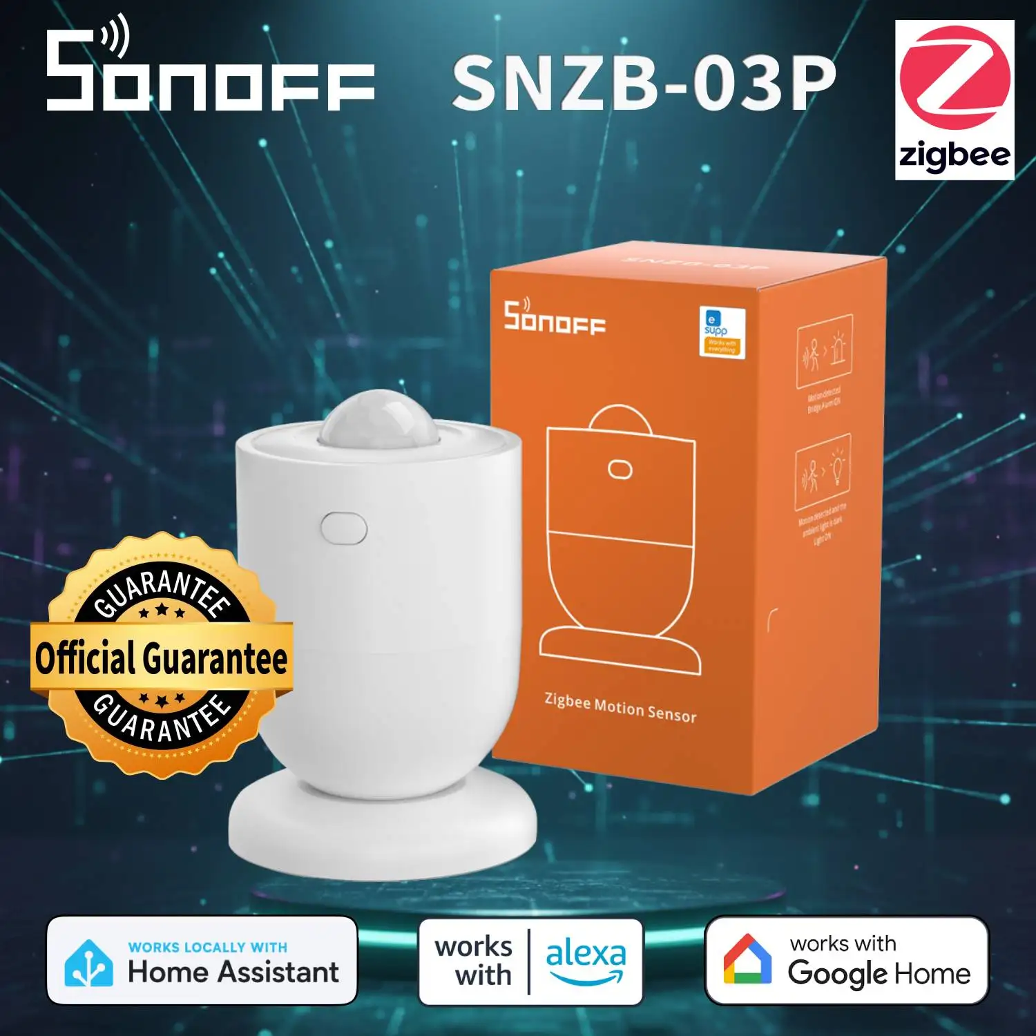 Sonoff Snzb 03P Zigbee Motion Sensor, 5s Fast Trigger PIR Movement Detector SNZB-03P Best Price for Smart Home Security