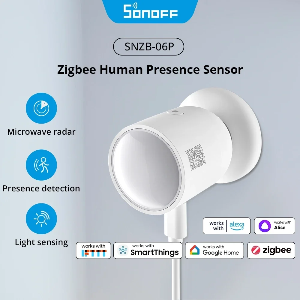 Sonoff Zigbee Human Presence Sensor 1-10PCS 5.8GHz Microwave Radar Smart Scene ZBBridge-P eWeLink Alice Alexa Google