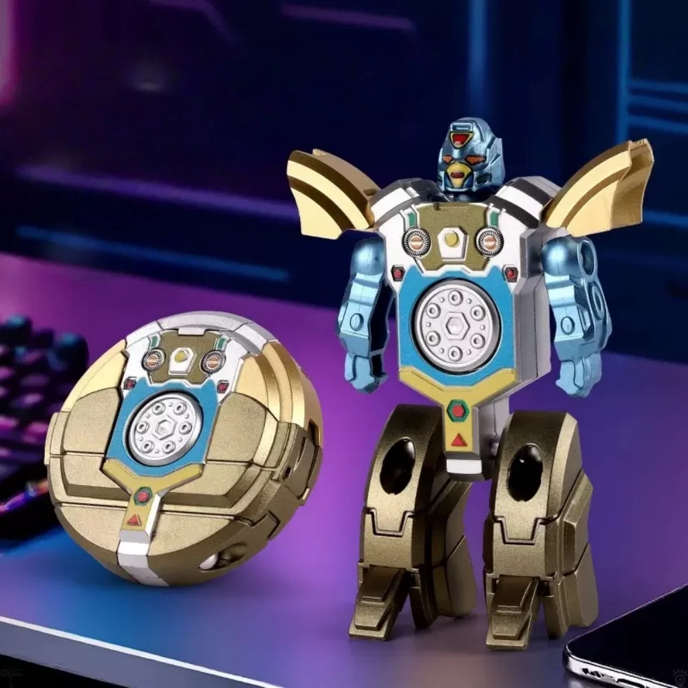 New 360 Rotating Ball Deformation Robot Fingertip Gyro Decompression Toy, Anti-compression Adult Sensory Toys, Children's Gifts