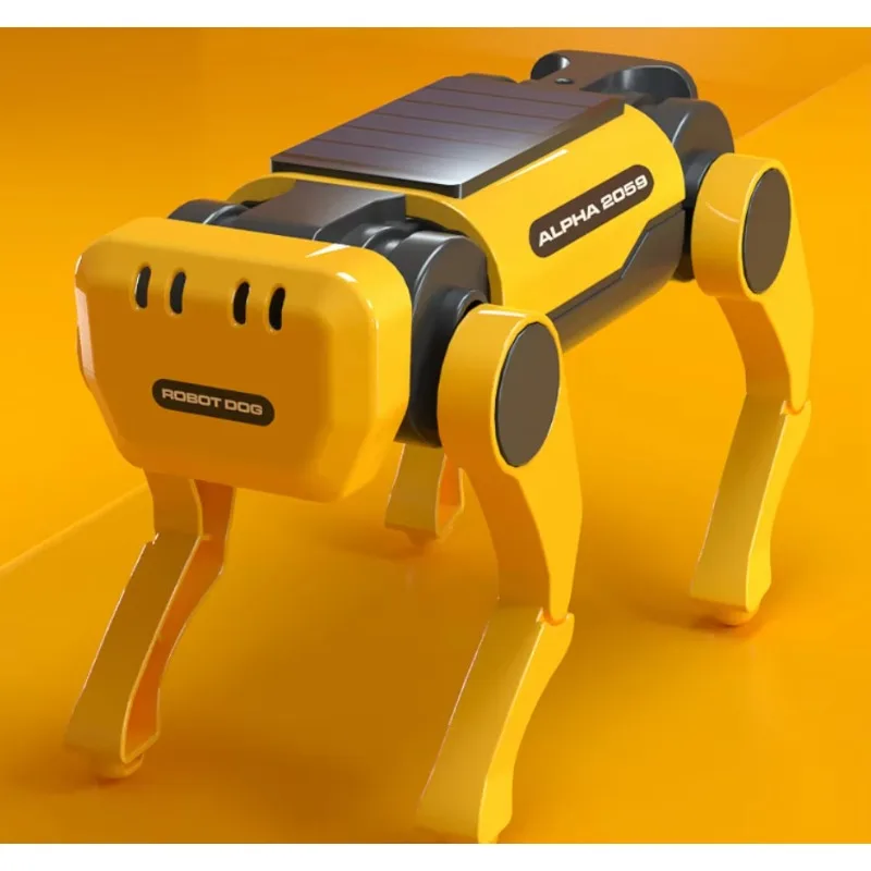 Robot Dog Science Experiment Kits Solar Powered Puppy for Kids DIY Educational Stem Toys Children Christmas Gifts