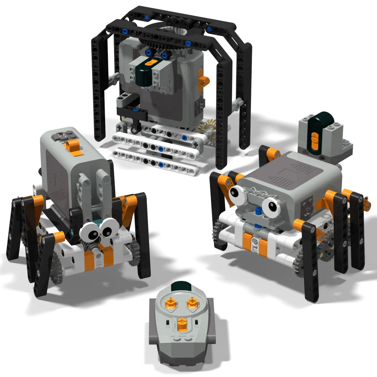 Technical Electric MOC Building Blocks 6-Leg Walking Robot RC Omnidirectional Robot Model DIY bricks blocks Toy for kids