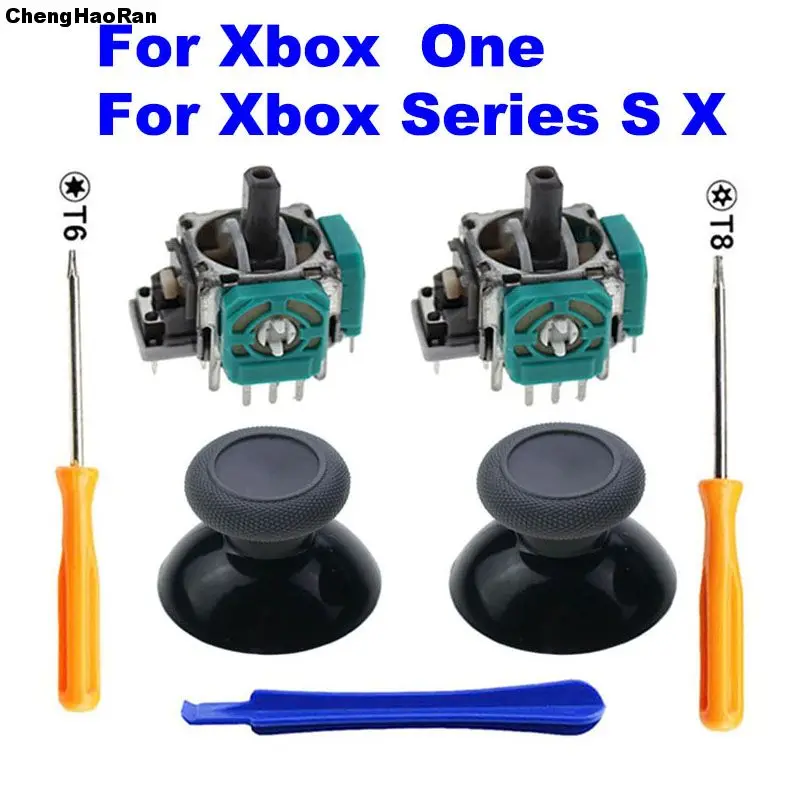2 PCS 3D Analog Joystick Stick Sensor Module Potentiometers & ThumbStick for XBox One S X Series Controller