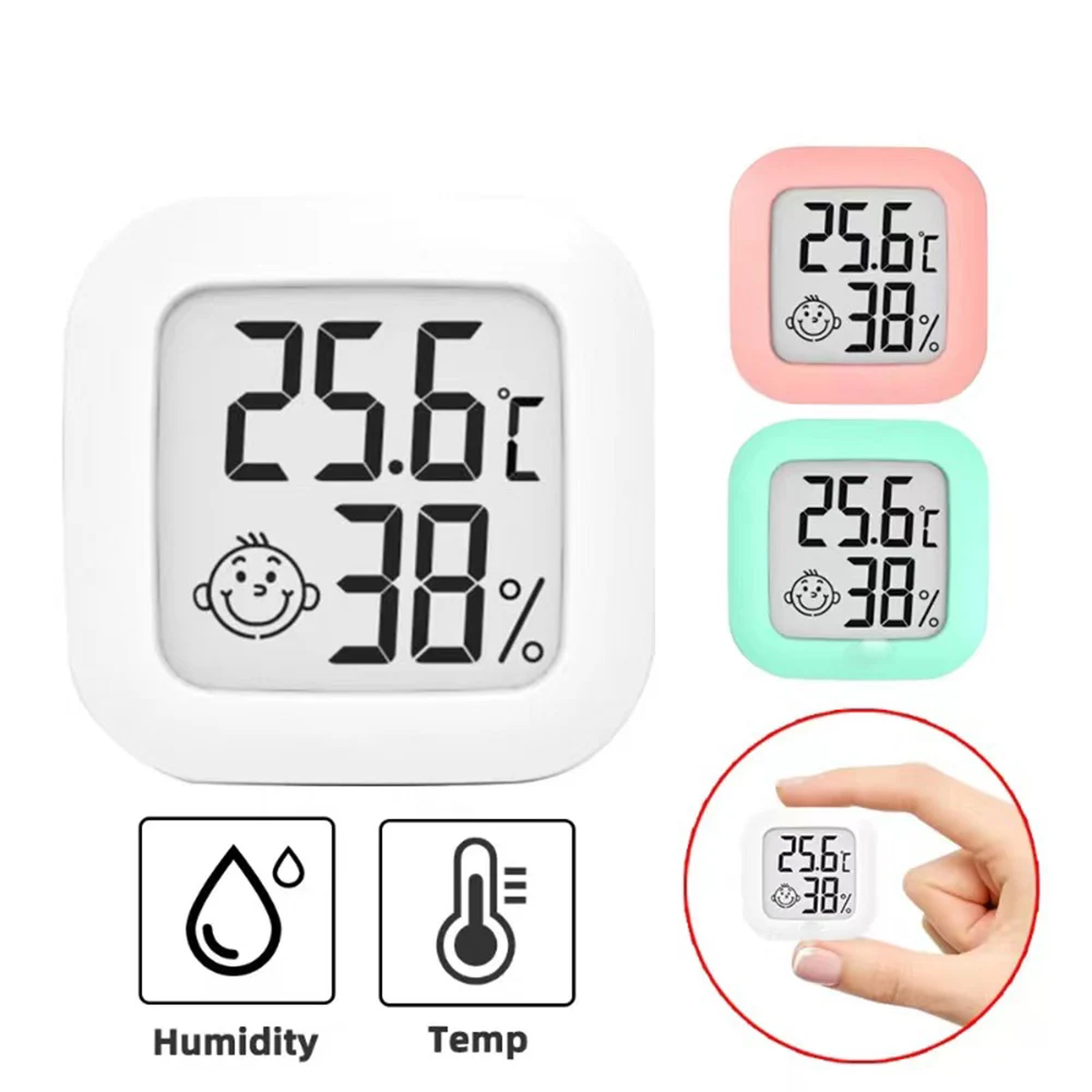 Digital LCD Thermometer Hygrometer Indoor Room Mini Electronic Temperature Humidity Meter Sensor Gauge Weather Station for Home