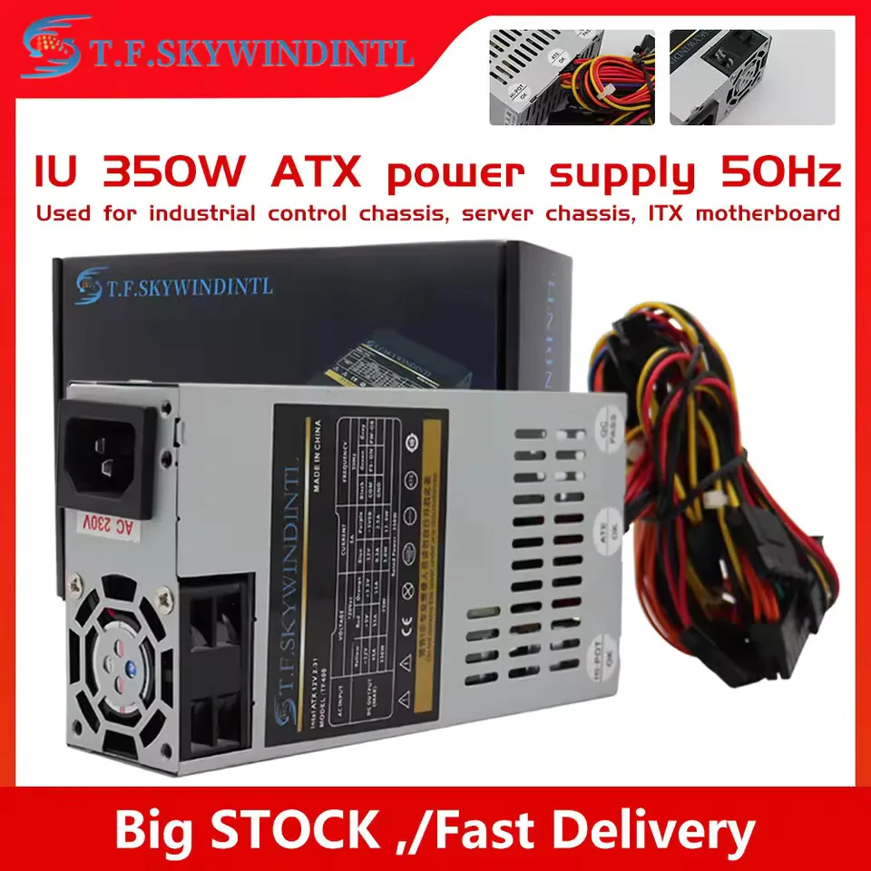 350W 1U 220V Flex Power Supply For Mini ITX Case NAS POS Cash Register ATX Shuttle 24Pin Gaming Well Tested Power Supply Machine