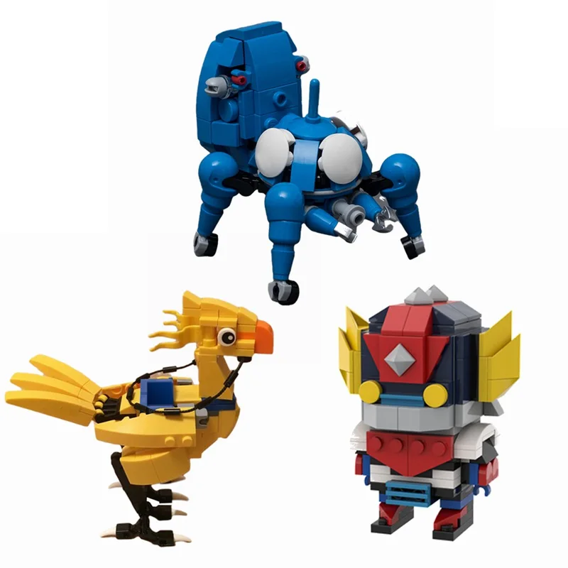 MOC Figure Bird Tachikomaeds Ghost UFO Robots Figures Set Model Building Blocks Kids Toys for Christmas Gifts