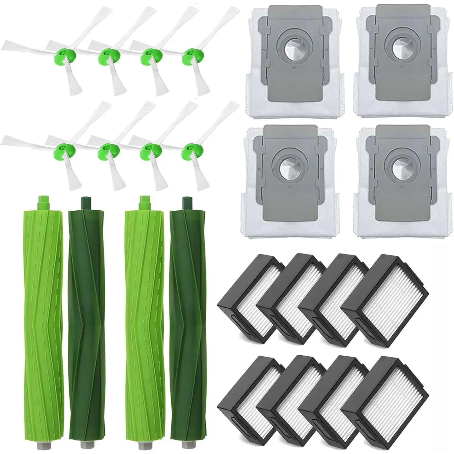 For iRobot Roomba i1 i1+ i3 i3+ i4 i4+ i6 i6+ i7 i7+ i8 i8+/Plus E5 E6 E7 I,E &J Series Vacuum Cleaner, Brushes, Filters, Bags