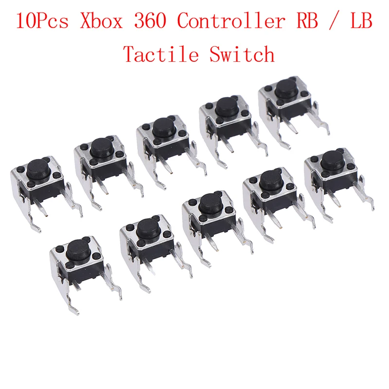 10Pcs RB / LB bumper button tactile switch for Xbox One Xbox 360 controller