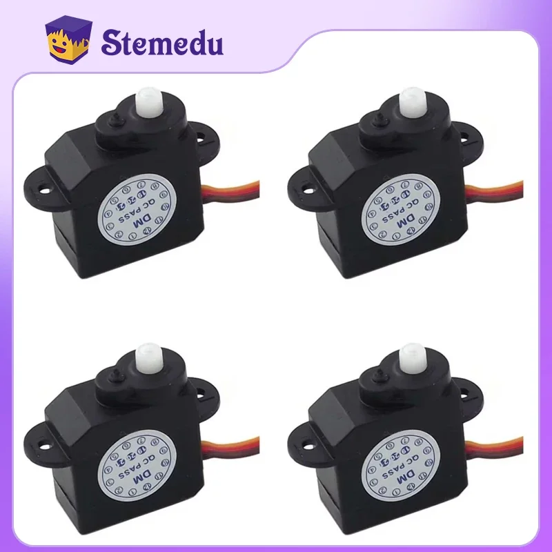 4/2/1 PCS New 2.1g Mini Micro Servo 180 Degree Rotation DM-S0020 2g Plastic Mini Servomotor 4.8V-6V for RC Hobby Parts DIY Toys