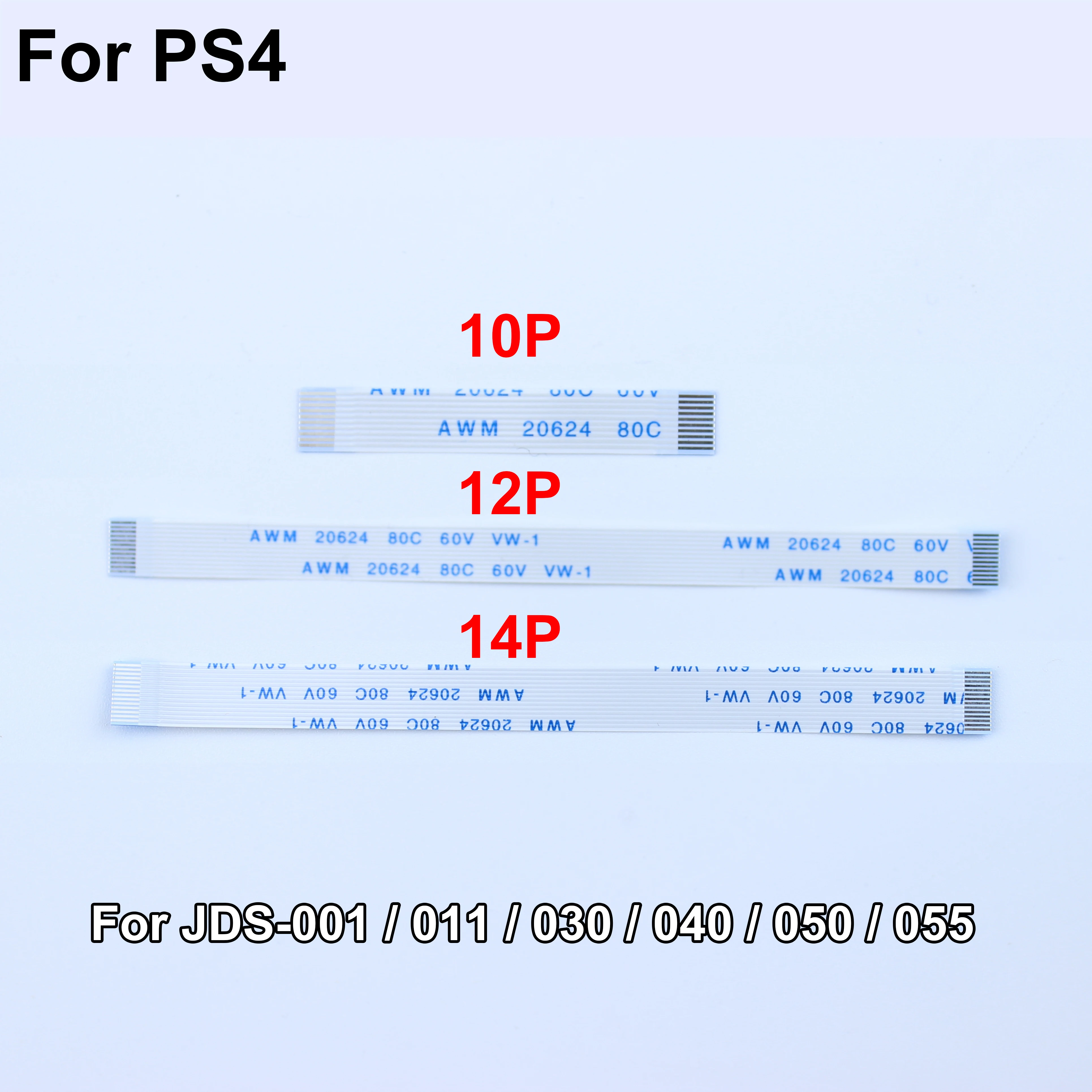 10/6pcs for PS4 PRO Slim Controller 10Pin 12Pin 14Pin Charging Board Power Switch Cable Touch Pad Flex Ribbon Cable 10P 12P 14P