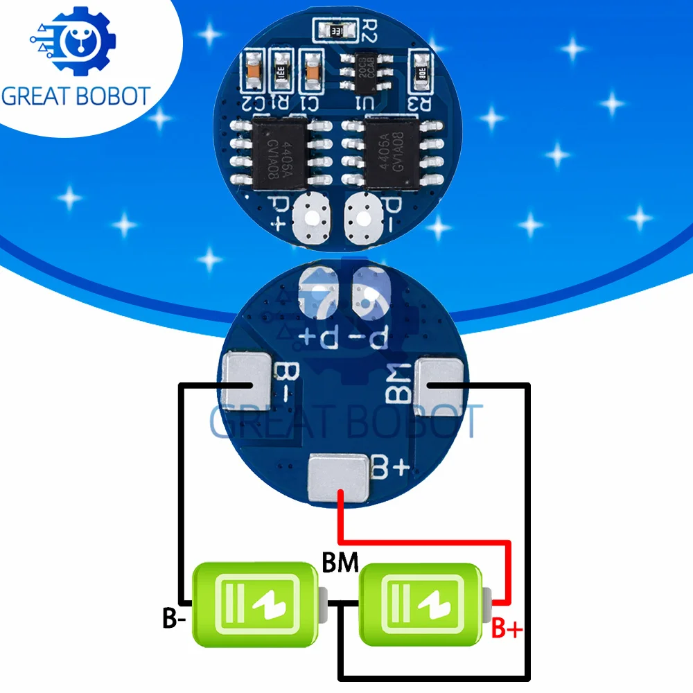 BS 1PCS 2S 5A Li-ion Lithium Battery 7.4v 8.4V 18650 Charger Protection Board bms pcm for li-ion lipo battery cell pack