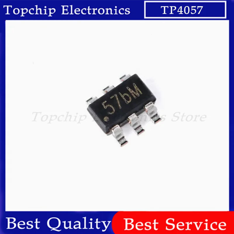 10-100pcs TP4057 57bM SOT-23-6 SOT23 Battery Power Management Chip IC