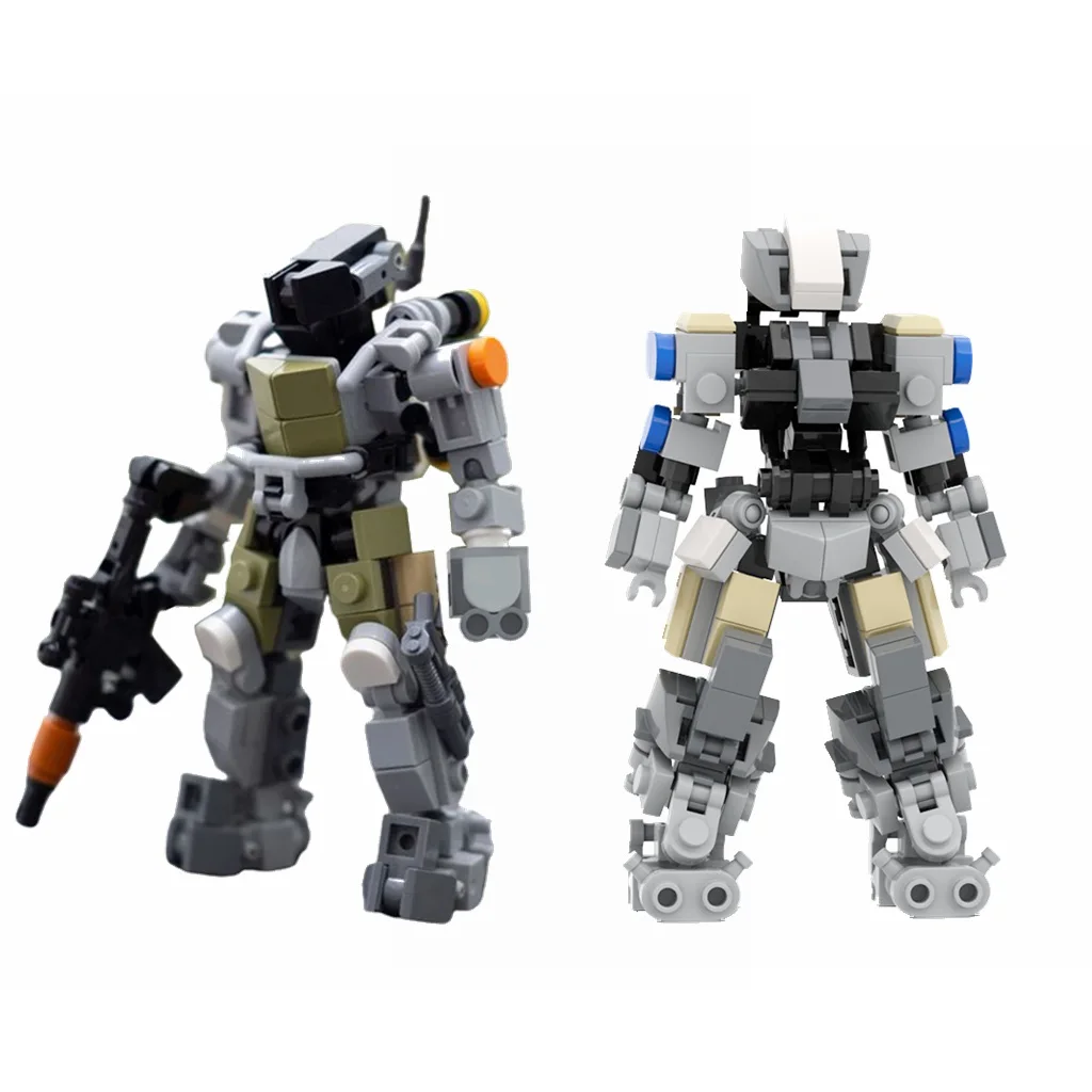 Yigebebe Mech Mechanised Marine Suit Robots Meche Assemble Figures Ideas MOC Building Blocks Toys for Gifts Toy Bricks