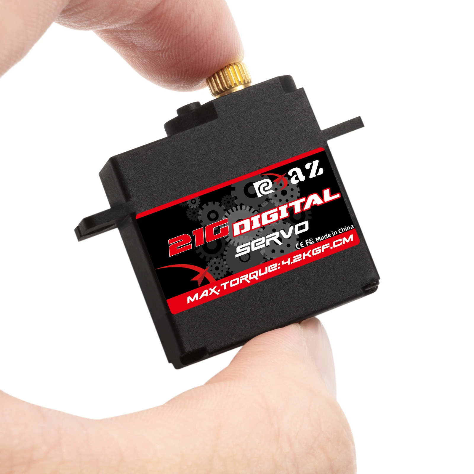 Rcxaz 21g metal gear micro mini servo 180 high torque, suitable for RC cars, Slash RC aircraft, and robots