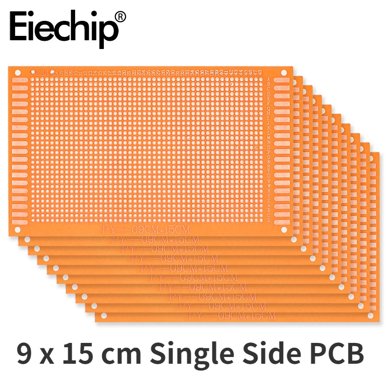 5pcs 9x15cm Universal PCB Board Yellow Single Sided PCB Printed Circuit Board for Arduino