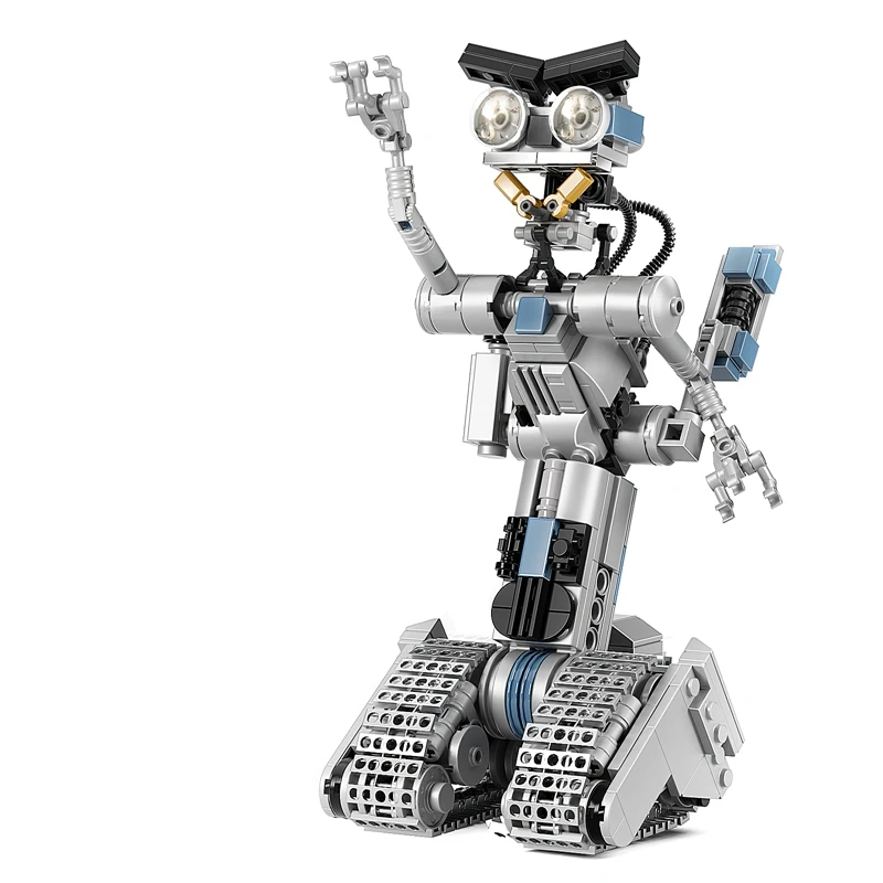 Lequmoc Johnny No.5 Robots Number Five Figures Robot 387PCS Brick MOC Set Building Blocks Kits Toys for Gifts Toys