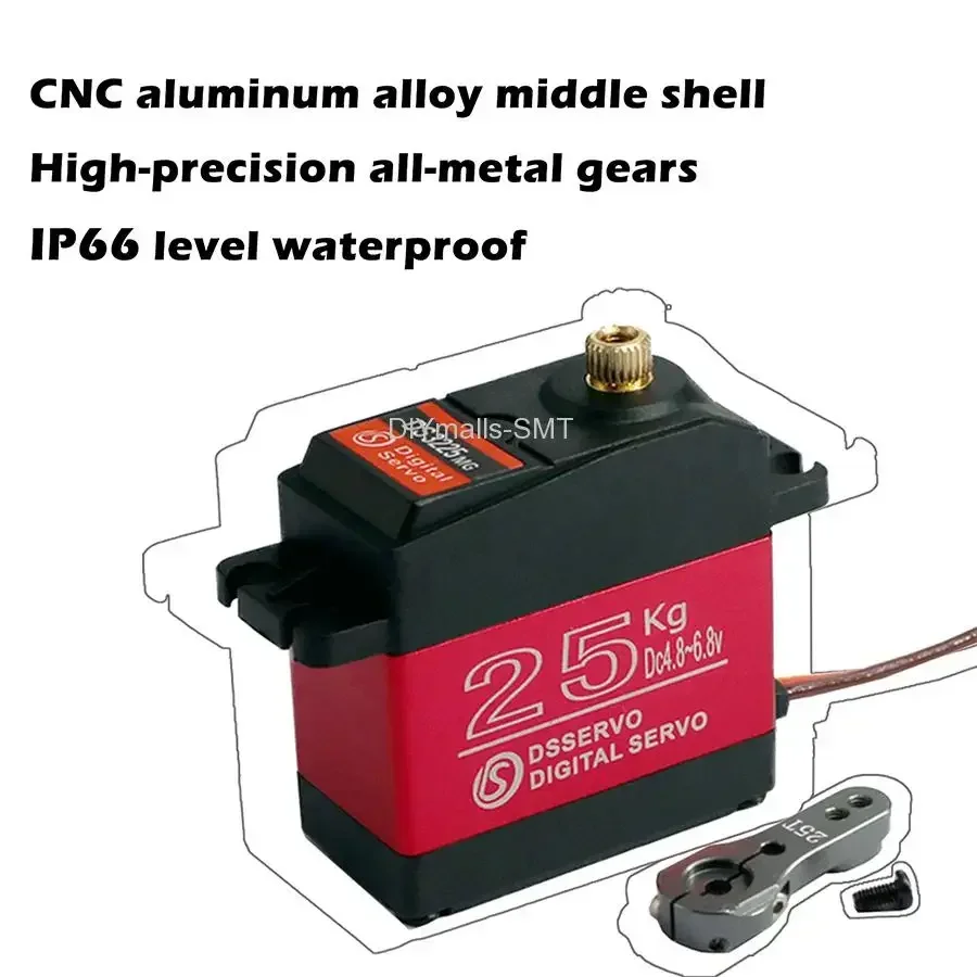 DS3225 25Kg RC Digital Servo 180 270 Degree Waterproof servo high torque Full Metal Gear for DIY Baja Car RC Robotic Arm