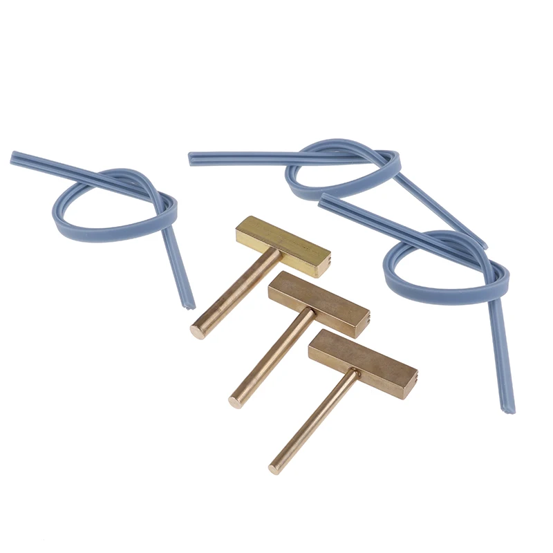 2pcs/Set Soldering Iron T Tip T-head Copper T-Tips + Rubber Cable Hot Press For LCD Screen Pixel Flex Cable Repair 30W 60W 40W