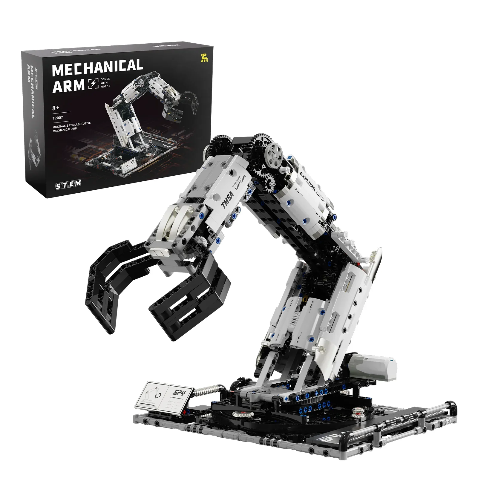 1029PCS Robotic Arm Building Blocks Set Remote Mechanical Arm Model Bricks Desktop Decoration Diy Toys For Boys Holiday Gifts