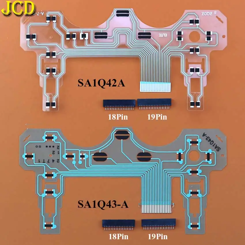 Ribbon Circuit Board Film Joystick Flex Cable Conductive Film For PS2 SA1Q42A SA1Q43-A Controller 18pin 19Pin Socket Connector