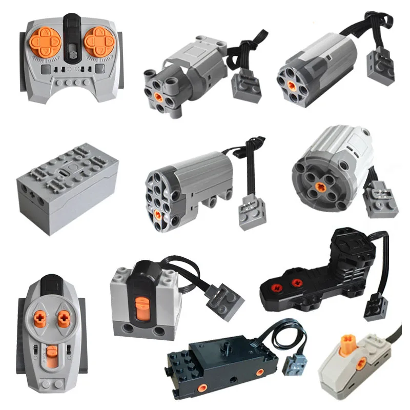 Technical Motor Parts Multi Power Functions 8293 8883 Tool Servo Train Motor PF Model Sets Building Blocks Compatible brand