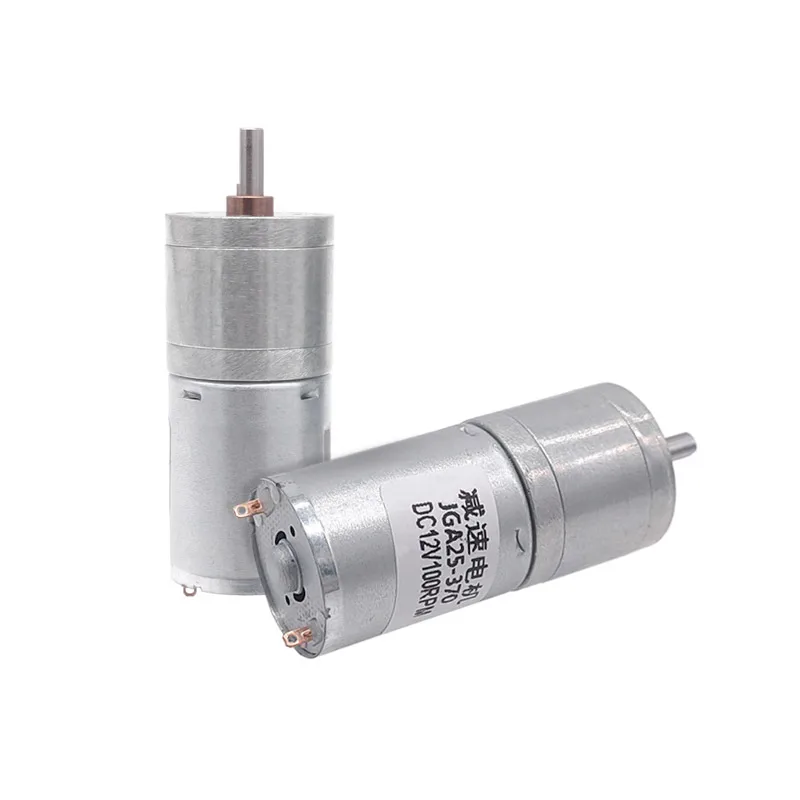 1PCS JGA25-370 DC motor geared motor 6/12/24V high torque electric gear motor 5/10/15/30/60/100/150/200/300/400/500/1000/1200rpm