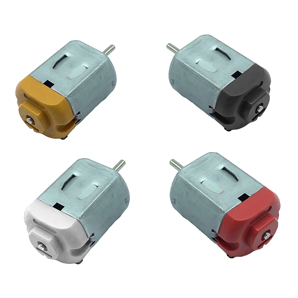 3V 0.3A 16000RPM Mini DC Motor Micro DC Motor for DIY Toys Hobbies Smart Car Motor 130 Small Motor Red/Yellow/Black/White