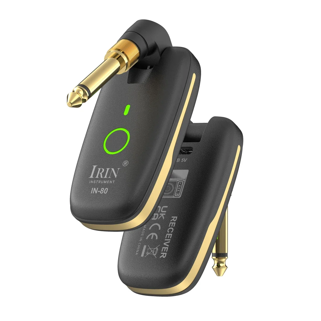 Irin IN-80 Guitar Wireless System Transceiver Audio Amplifier Wireless Guitar Transmitter Receiver for Electric Guitar Bass Part