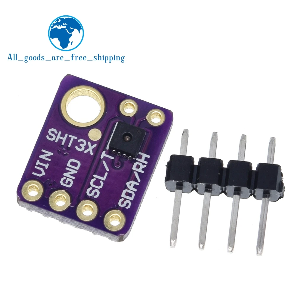 TZT SHT31 Temperature SHT31-D Humidity Sensor Module IIC I2C Breakout Weather 3V 5V For Arduino