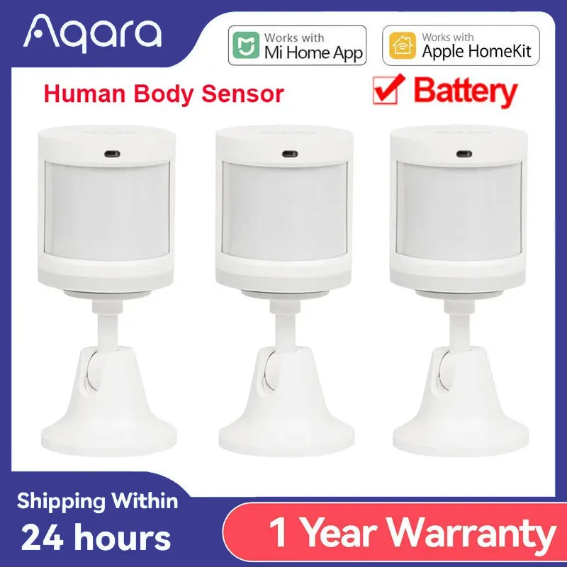 Aqara Human Body Motion Sensor Smart Wireless ZigBee Security Smart Home Alarm System Sensor For Xiaomi Mi Home Homekit APP