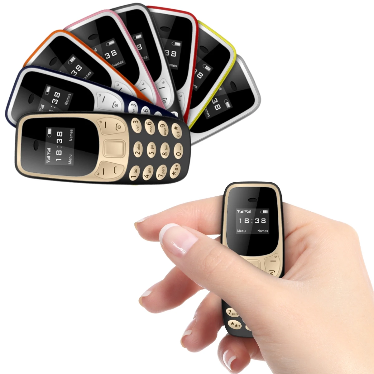 Servo Small Mobile Phone Bluetooth Dialer Magic voice Low Radiation Telephone Call Recording 2/3 SIM GSM Unlocked Mini Cellphone