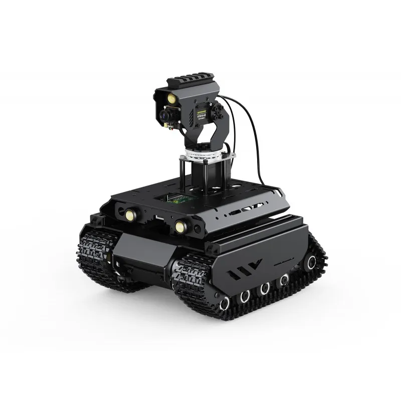 UGV Beast Open-source Off-Road Tracked AI Robot for Raspberry Pi 4B/5 Dual Controllers All-metal Body Computer Vision