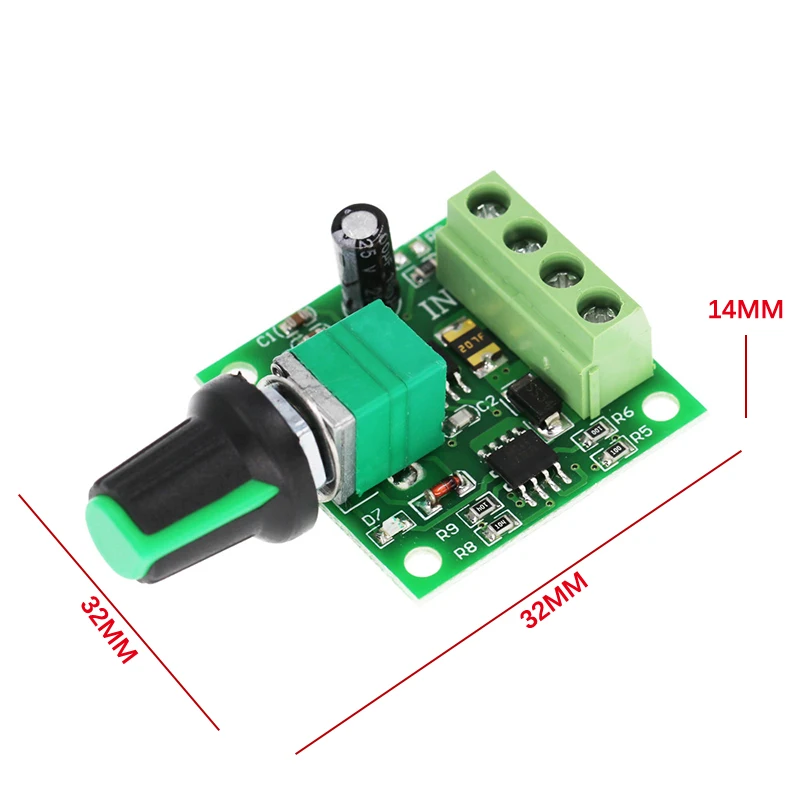 1.8V 3V 5V 6V 12V 2A PWM Dc Motor Speed Controller Variable Speed Regulator Governor Switch,Switch Function 1803BK