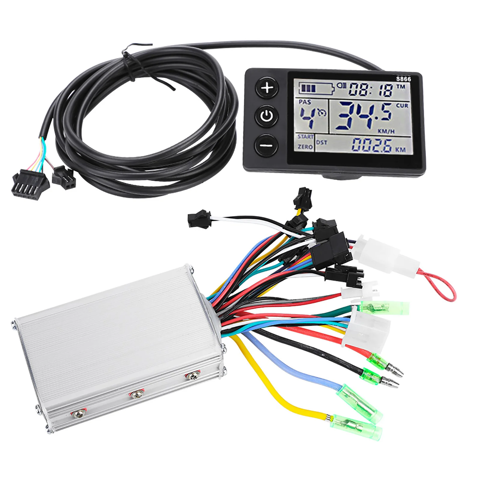 Motor Controller LCD Motor Controller 24V‑48V Waterproof LCD Display Panel Electric Scooter Brushless Controller Kit