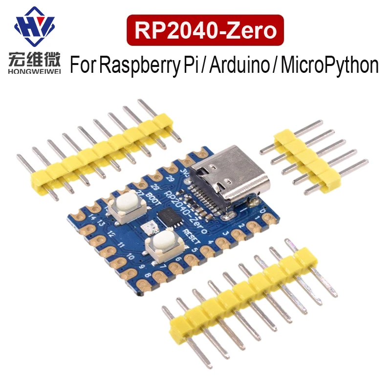 RP2040-Zero RP2040 for Raspberry Pi Microcontroller Pico Development Board Module Dual-core Cortex M0+ Processor 2MB Flash