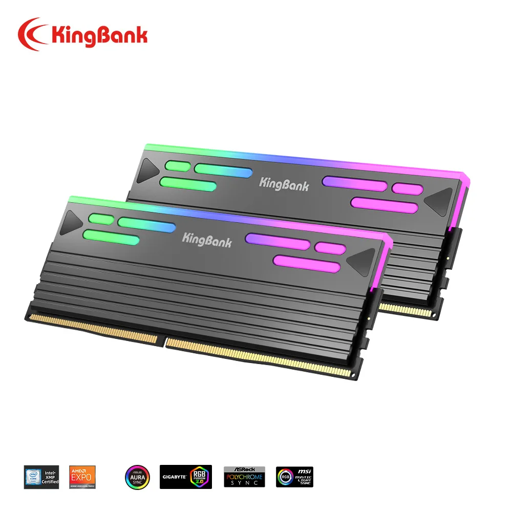 KingBank SoarBlade Kfrb DDR5 RGB Series Ram 32GB (16GBx2) 6000MHz CL26 Hynix A die Memory Udimm Desktop for Diy Gaming Computer