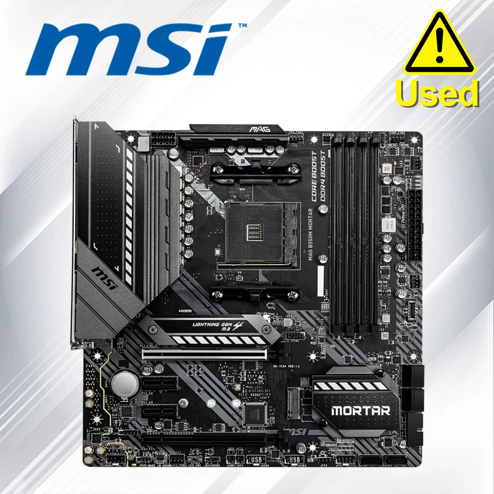 MSI AM4 AMD Micro ATX Motherboard MAG B550M Mortar AM4 AMD B550 Micro ATX AMD Motherboard