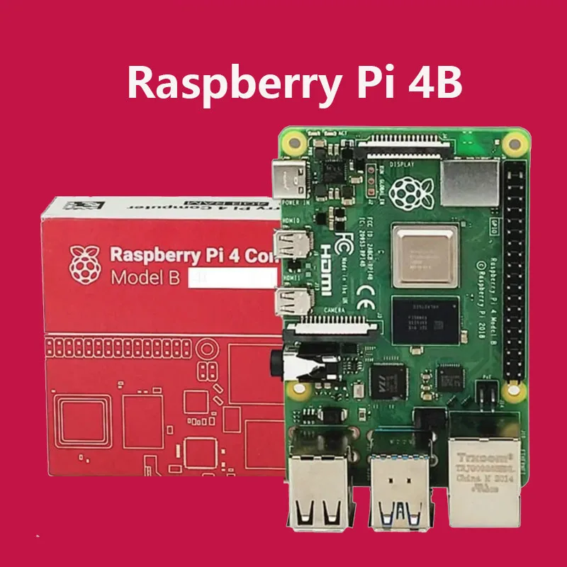 2025 Raspberry Pi 4B 2G4G8G RAM Linux Board Cortex-A72 64-bit Quad Core 1.5GHz SOC 2.4&5.0 GHz WiFi Bluetooth 5.0