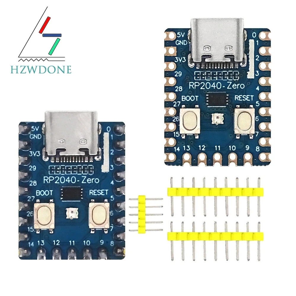 RP2040-Zero RP2040 for Raspberry Pi Microcontroller Pico Development Board Module Dual-core Cortex M0+ Processor 2MB Flash