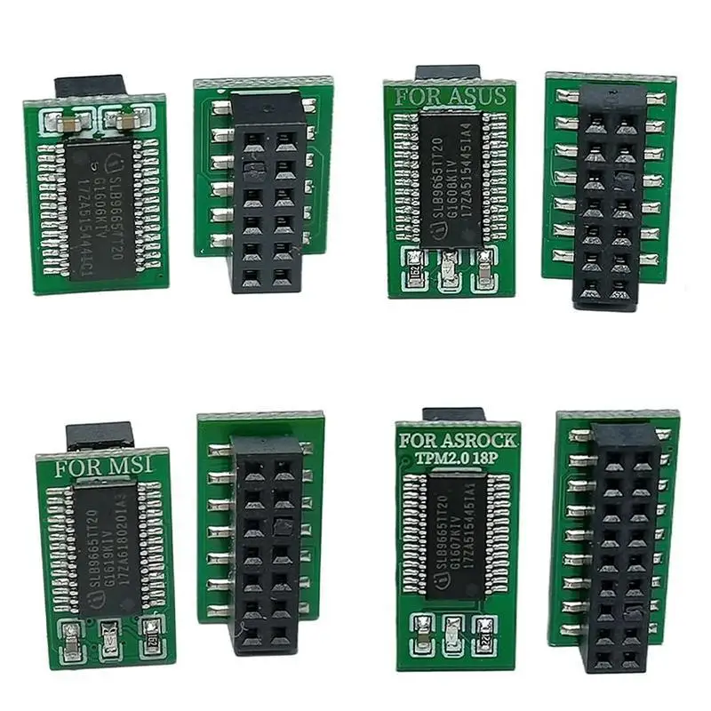 TPM 2.0 Module 12 14 18 20 Pin Support Multi-brand Motherboard For Asus MSI Gigabyte ASRock Security Module Remote Module Board