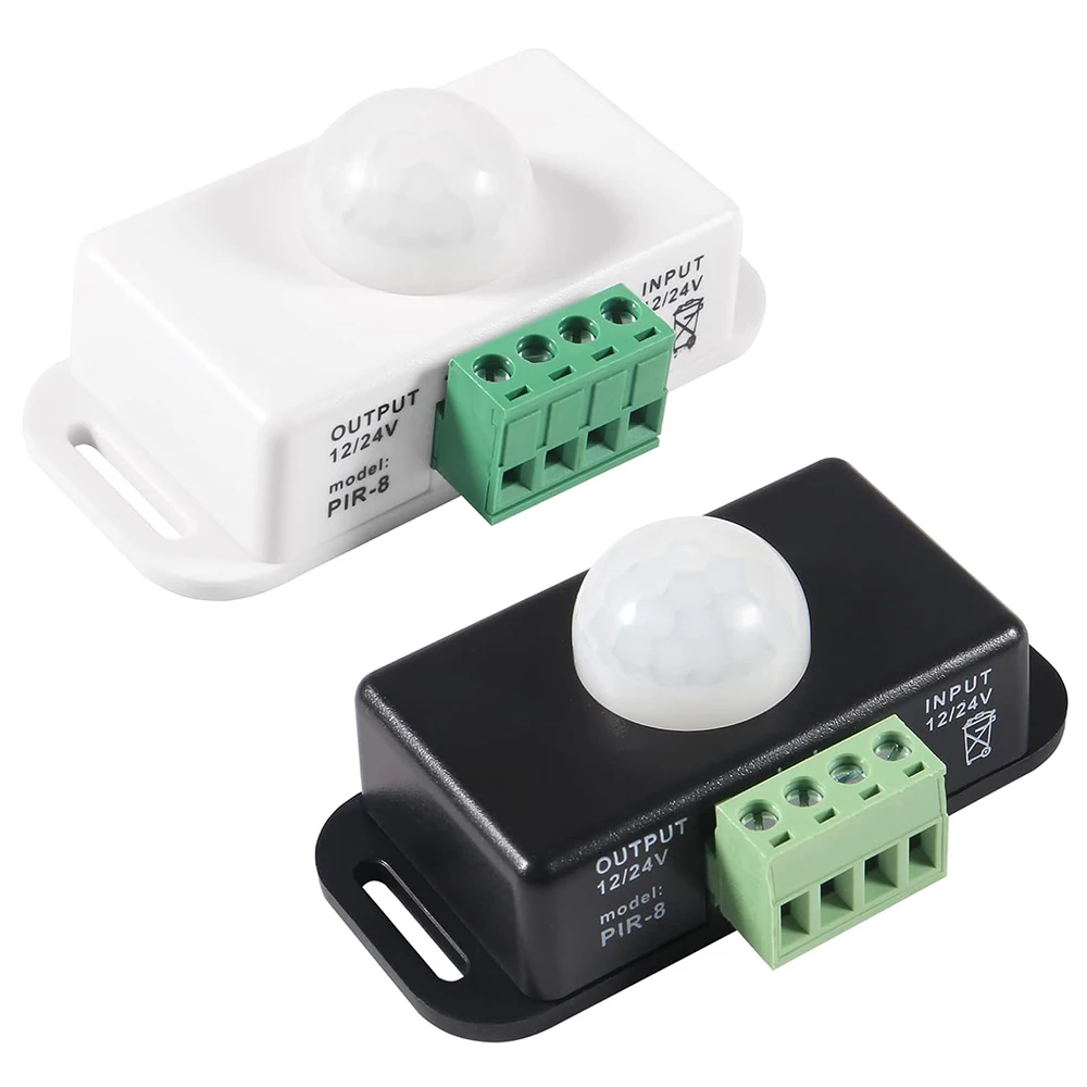 DC 12V-24V 8A PIR Motion Sensor Switch Automatic Adjustable Motion Sensor Motion Sensor Infrared PIR For LED Light