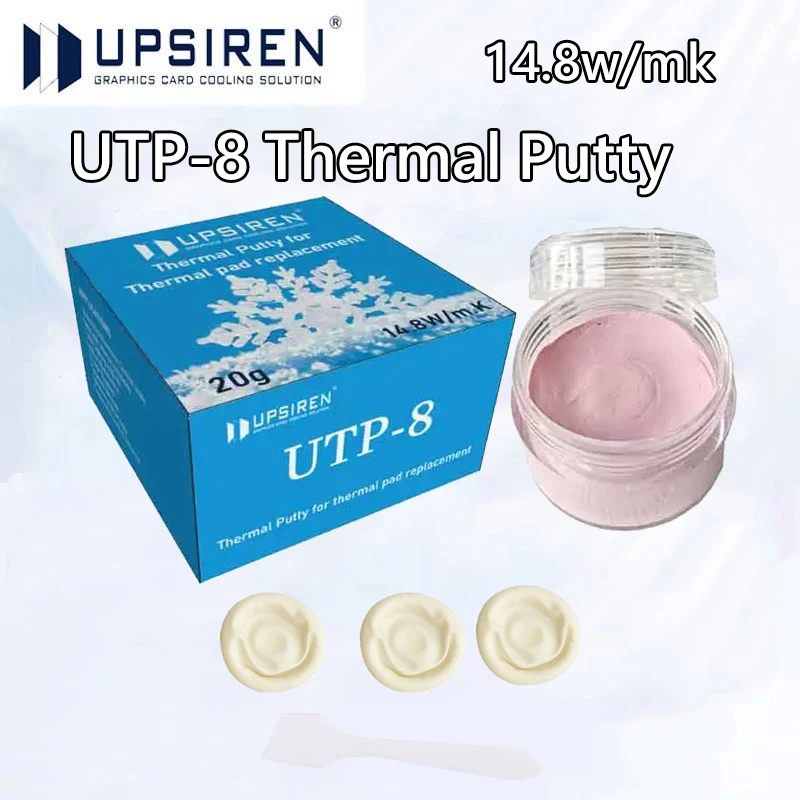 Upsiren UTP-8 14.8w/mk Thermal Putty For VGA GPU IC Processor Rapid Cooling Thermal Pad Replacement Heat Blocking Putty High Per