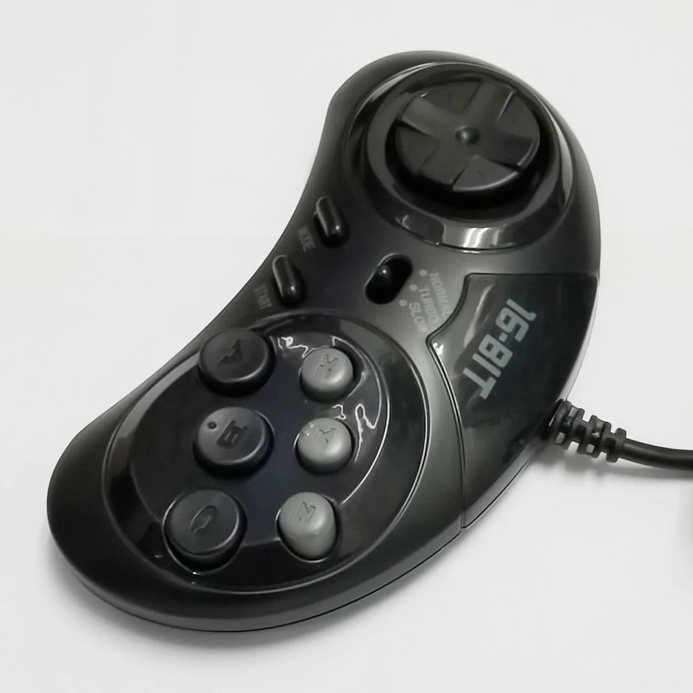 For Sega Genesis for 16 bit handle Gamepad for MD Game Accessories Bring turbo and slow function