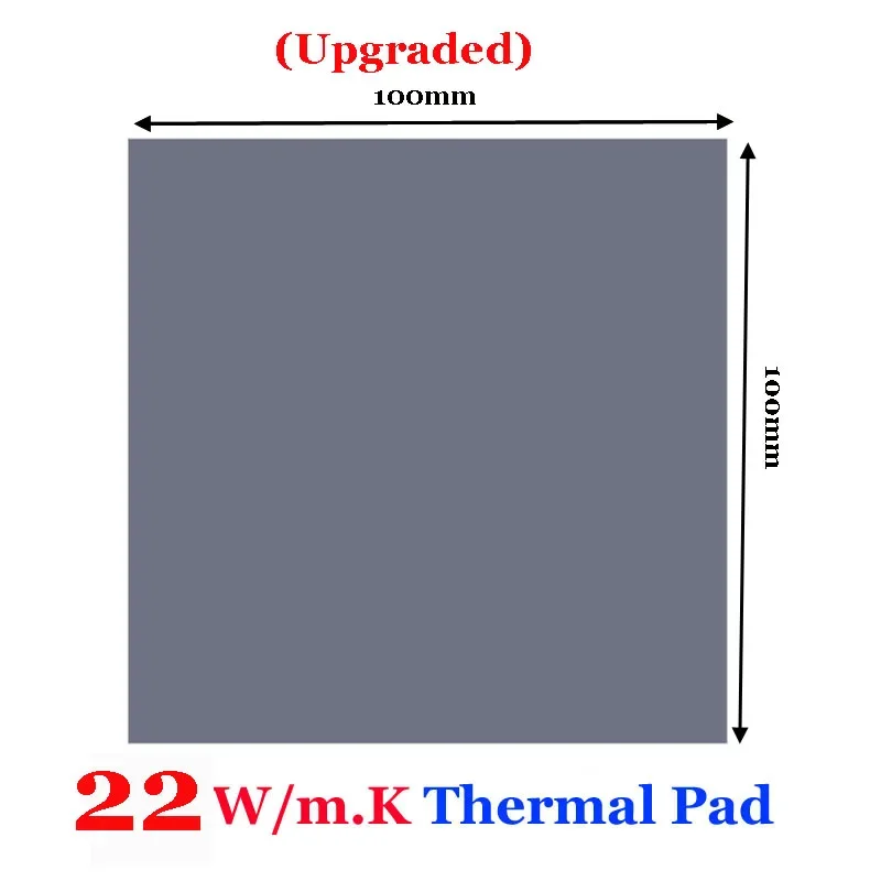 Great Thermal pad 22w/20w/17w/15w GPU CPU Heatsink Cooling Conductive Silicone Pad High Performance thickness 0.75/1.25/1.75mm