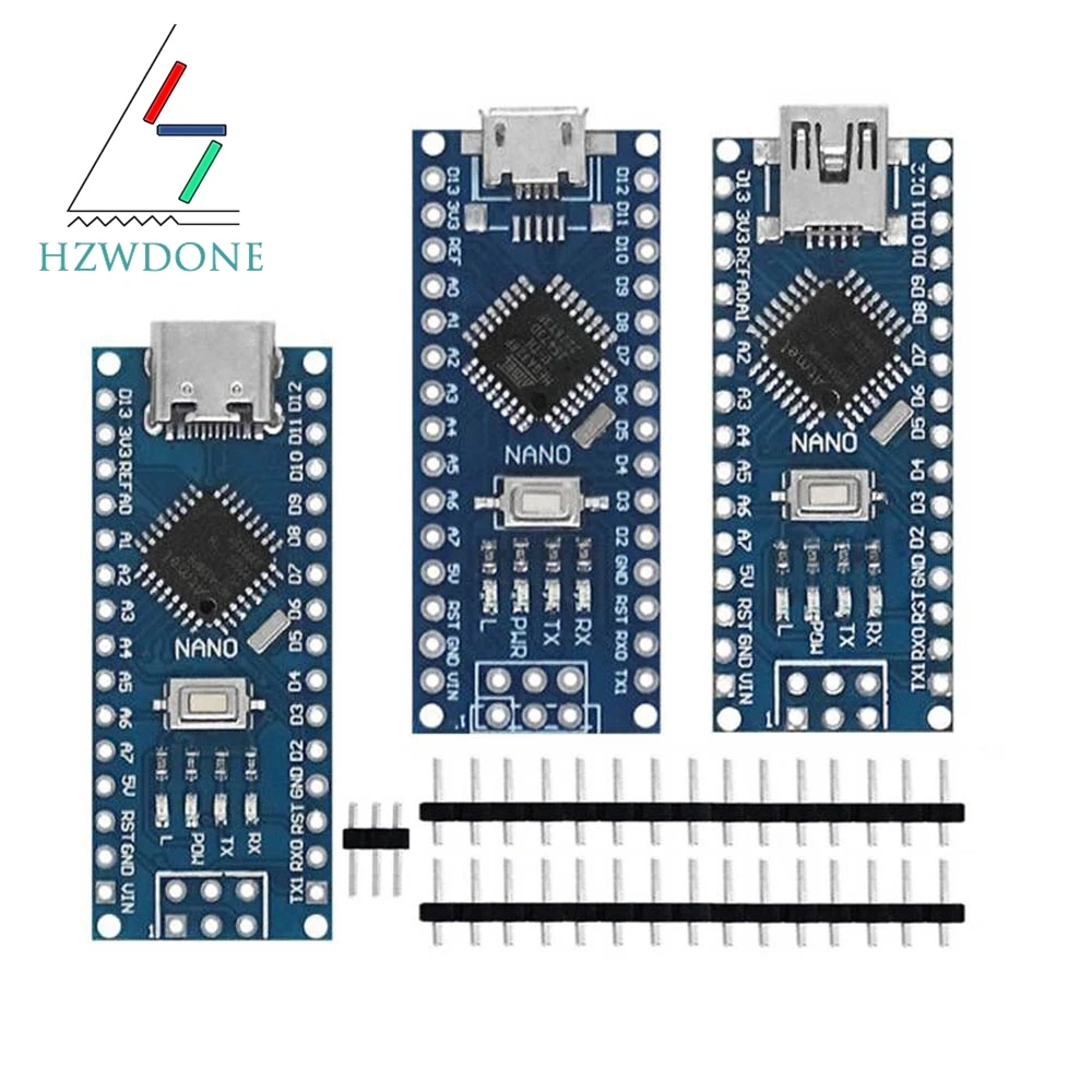 Promotion For arduino Nano 3.0 Atmega328 Controller Compatible Board Hzwdone Module PCB Development Board without USB V3.0