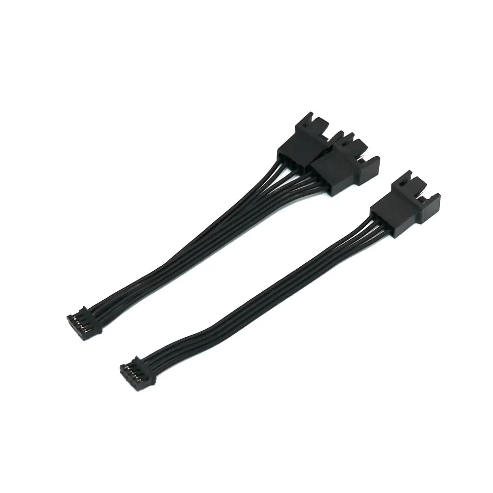 Angitu PC Graphic Card PH2.0 4Pin to Normal PWM 3Pin/4Pin Fan Adapter Cables Mini 4Pin GPU 1x 2x PWM Cable-10cm